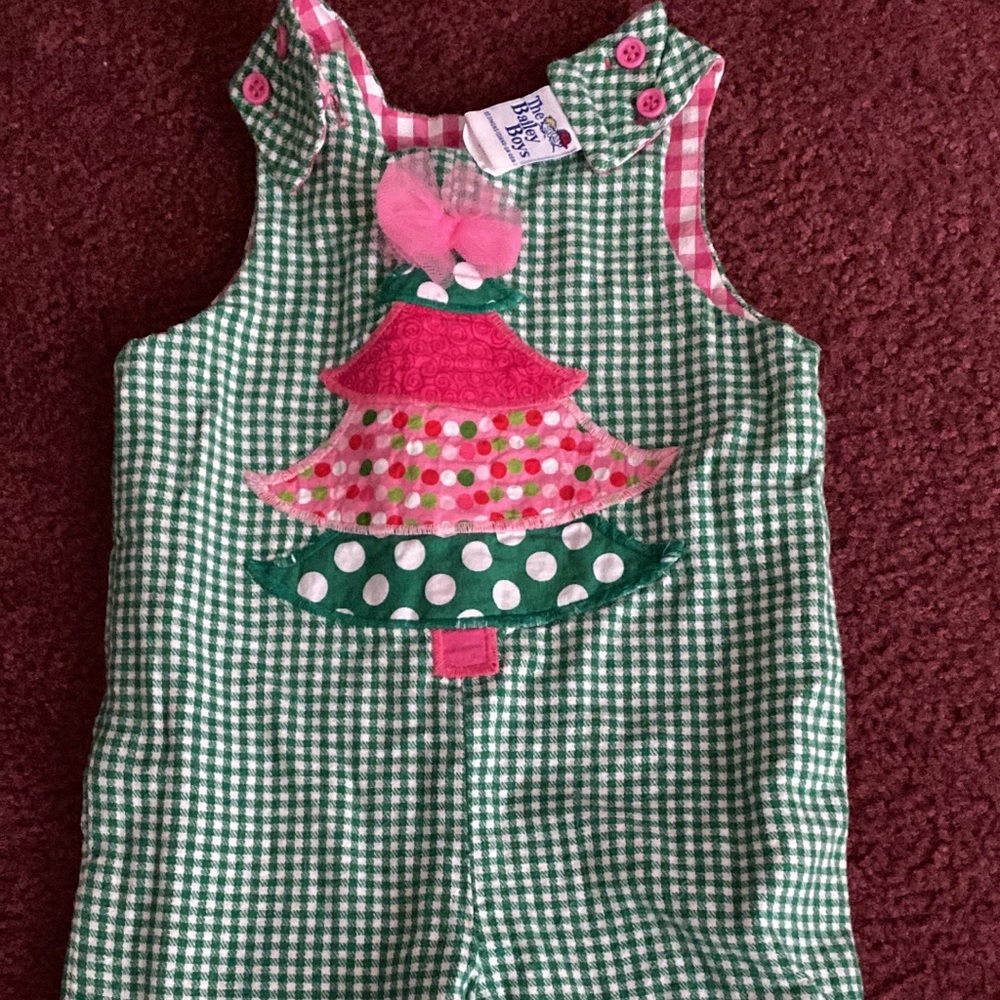 The balley boys Christmas overalls